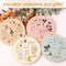 4pc Beginner Embroidery Kit with Pattern, Hoop, Threads & Scissors